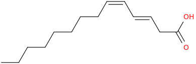 3,5 tetradecadienoic acid, (3e,5z) 